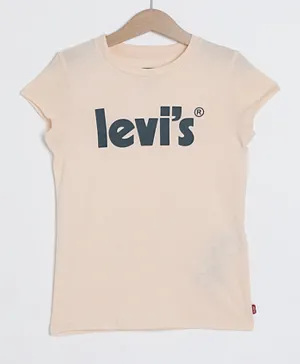 Levi's Basic Poster Logo Tee - Pink
