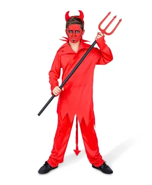 Mad Toys Red Devil Halloween Costume Set with Headband - Red