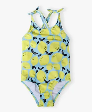 Minoti All Over Lemon Print Swimsuit - Multicolor