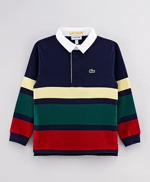 Lacoste Ribbed Collar T-Shirt - Multicolor