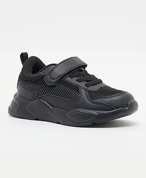 Hush Puppies Ren Velcro Straps Shoes - Black