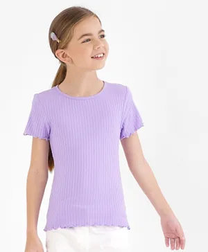 Only Kids Short Sleeves Top - Purple