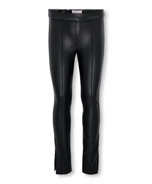 Only Kids Faux Leather Pants - Black