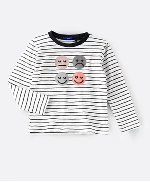 Jam Emoji Striped T-Shirt - White