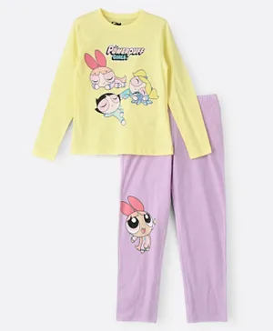 Warner Bros Power Puff Girls Pyjama Set - Yellow