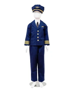 Party Centre Child Pilot Career Costume - Blue