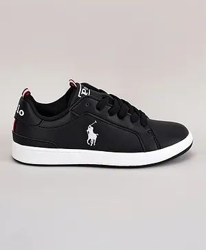 Polo Ralph Lauren Heritage Court Shoes - Black