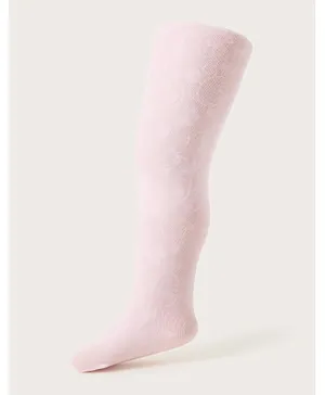 Monsoon Children Butterfly Lace Tights - Pink