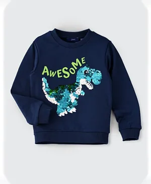 Jam Awesome Dino Sweatshirt - Blue