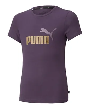 Puma ESS+ Logo Tee - Sweet Grape
