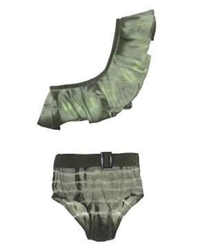 Reborn Society Army Frill Two Piece Swimsuit - Green
