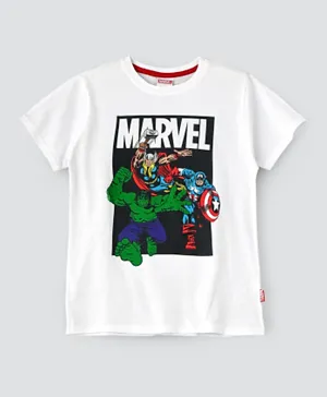 Marvel Comics Short Sleeves T-Shirt - White