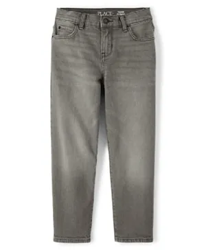 The Children's Place Solid Mid-rise Jeans - Grey