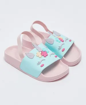 LC Waikiki 3D Patch Detailed Elastic Sandals - Pink