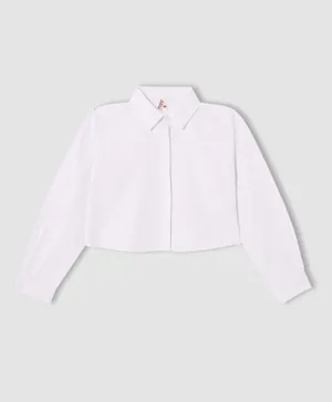 DeFacto Girl Long Sleeve Shirt - White