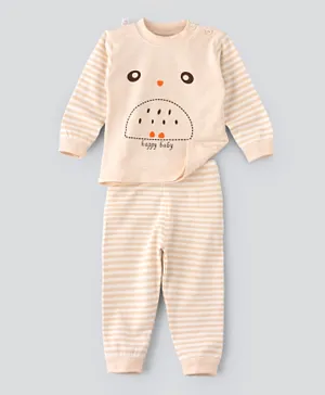 Lamar Baby Organic Cotton Pajamas Set - Peach