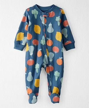 Carter's Organic Cotton Sleep & Play Sleepsuit - Navy Blue