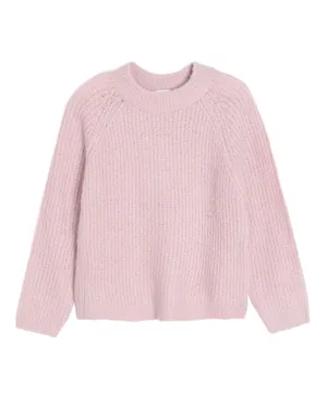SMYK Solid Knitted Pullover - Pink