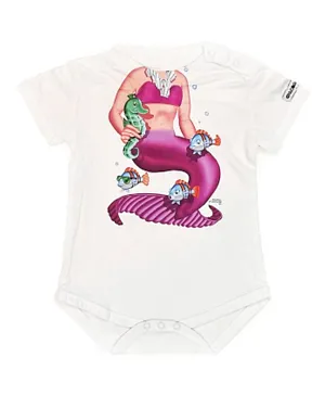 Just Kids Brands Add A Kid Short Sleeves Romper - Mermaid Pink