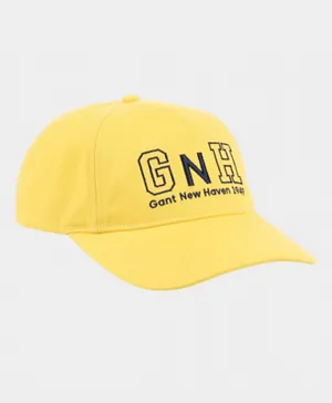 Gant G N H Graphic & Embroidered Cap - Yellow