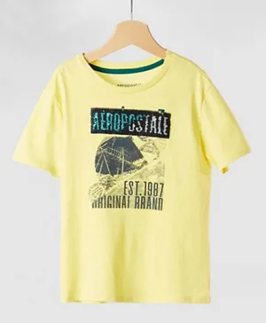 Aeropostale Graphic T-Shirt - Yellow