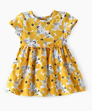 Tiny Hug Floral Dress - Yellow
