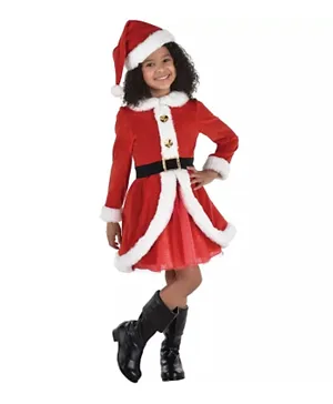 Party Center Child Mrs Claus Costume - Red