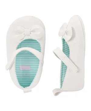 Carter's Mary Jane Bow Detail Shoes - White