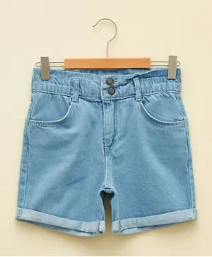 LC Waikiki Basic Denim Shorts - Light Blue