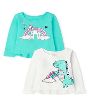 The Children's Place 2 Pack Long Sleeves Tee - Multicolor