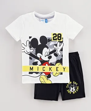Disney Mickey Mouse And Friends T-Shirt And Shorts Set - White