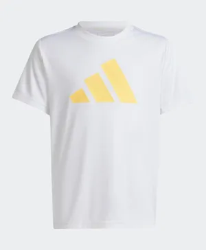 adidas Train Essentials Aeroready Logo Regular Fit T-Shirt - White
