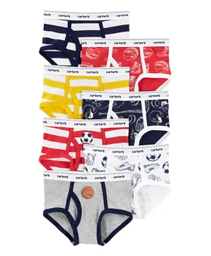 Carter's 7 Pack Football Briefs - Multicolor