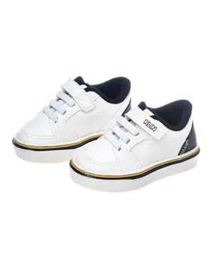 Klin Shoes  Velcro Closure Sneakers - White