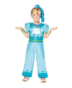 Party Centre Child Shines Girls Costume - Blue