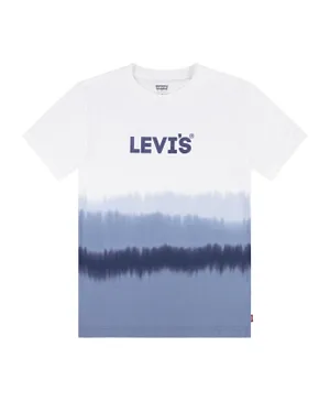 Levi's LVB Lazy Gradient Tee - White & Blue
