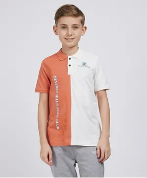 Beverly Hills Polo Club Graphic & Embroidered Polo Shirt - Multicolor