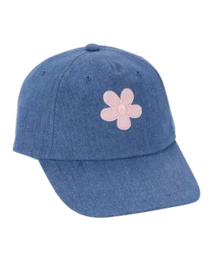 Carter's Flower Chambray Baseball Cap - Blue
