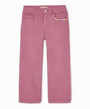 Zippy Cotton Twill Pants - Pink