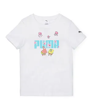 PUMA Spongebob Short Sleeves T-Shirt - White