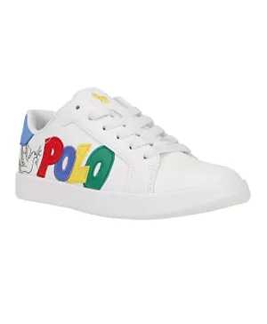 Polo Ralph Lauren Heritage Court Graphic Shoes - White