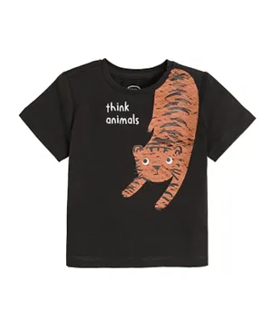 SMYK Think Animals Printed T-Shirt - Graphite