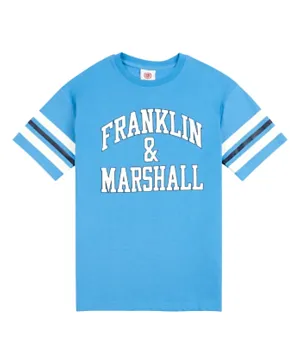 Franklin & Marshall Arch Logo T-Shirt - Blue