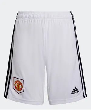 adidas Manchester United Home Shorts  - White