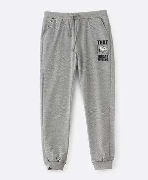 Peanuts Snoopy Joggers with Pocket - Grey