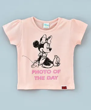 Disney Mickey Mouse Short Sleeves T-Shirt - Peach Pink