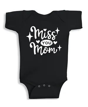 Twinkle Hands Miss You Mom Bodysuit - Black - Mother's Day Special