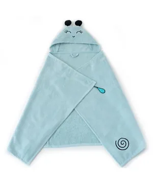 Milk&Moo Sangaloz Velvet Hooded Baby Towel - Blue