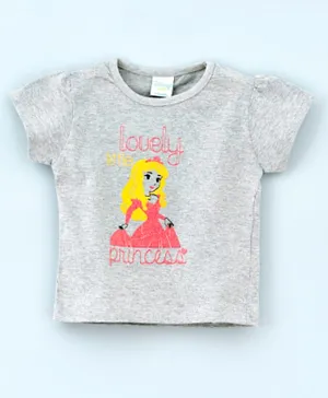 Disney Princess Printed T-Shirt - Grey