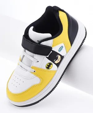 Comic Kids By UrbanHaul Batman Sneakers - Yellow/Black/White